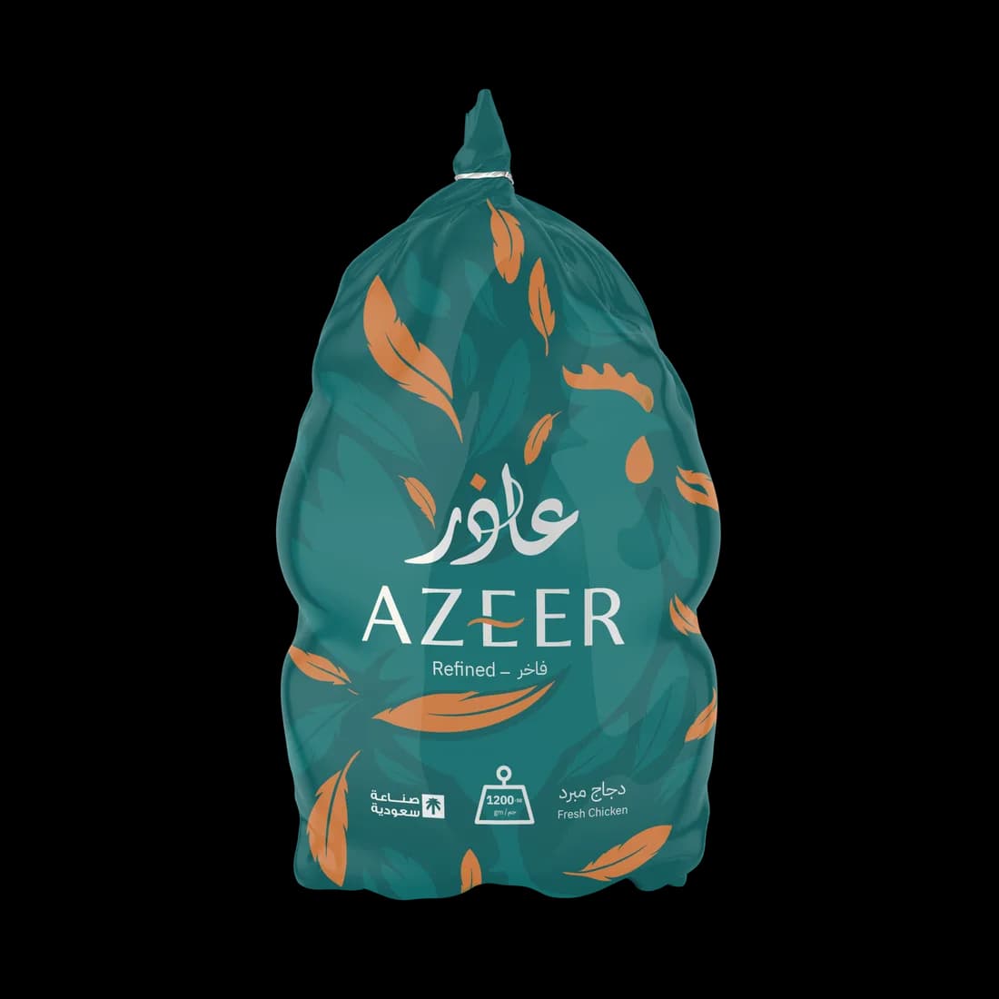 كيس دجاج عاذر الطازج بوزن 1200 جرام
